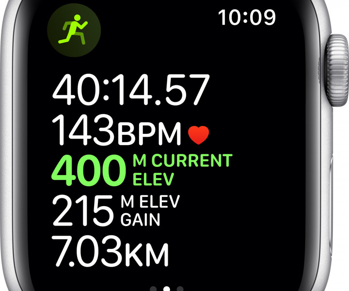 Apple Watch Series 5 GPS 40mm Silver Aluminum w. White b.- Silver Aluminum (MWV62) б/у